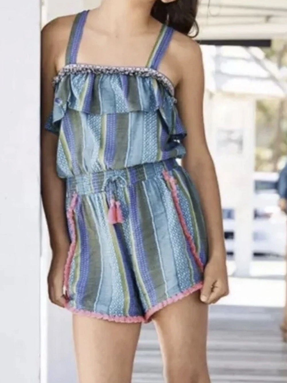 Matilda Jane All In Good Fun Shorts Romper Girls 435 Brilliant Daydream